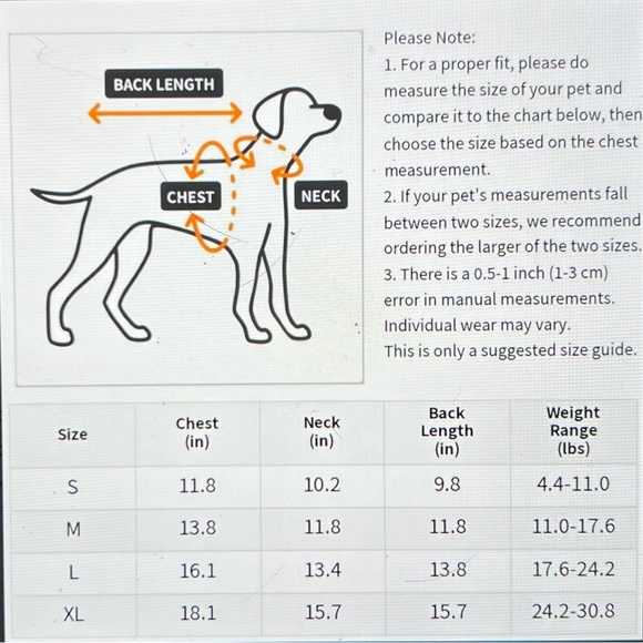 NEW in package light gray preppy look dog sweater, size Large - Picture 5 of 5